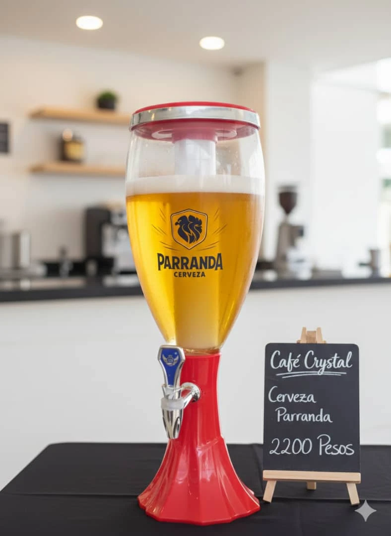 TERMO DE CERVEZA PARRANDA's foto | Café Crystal |  BizneCubano